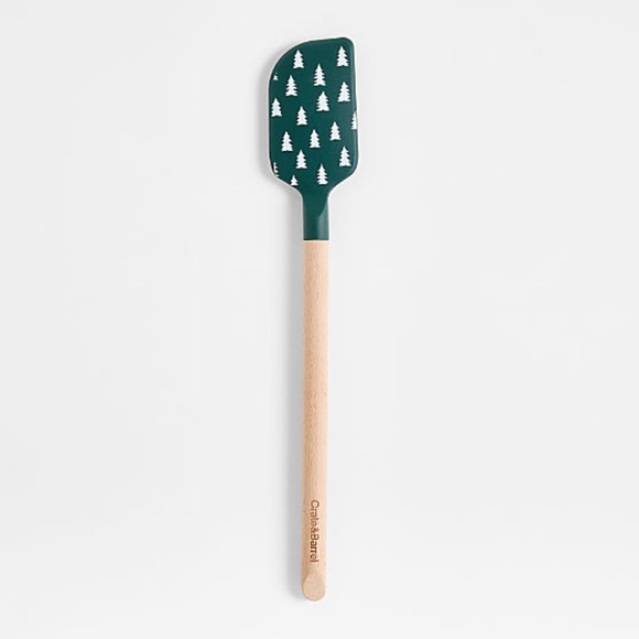 Crate&Barrel Other - New! Crate&Barrel Silicone and Wood Spatula in Green Tree